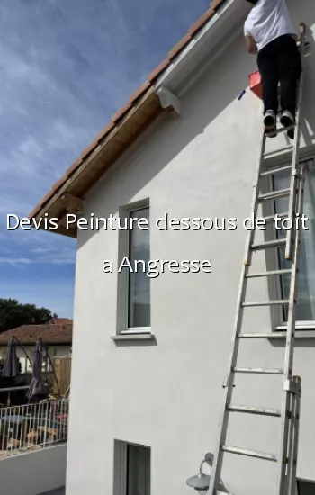 Devis Peinture dessous de toit a Angresse