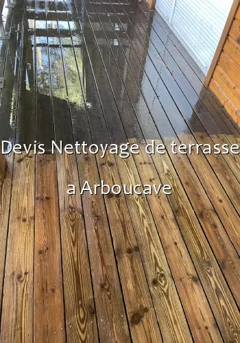 Devis Nettoyage de terrasse a Arboucave