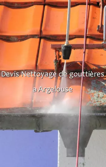 Devis Nettoyage de gouttières a Argelouse