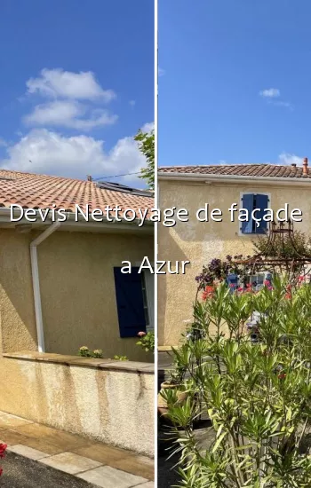 Devis Nettoyage de façade a Azur