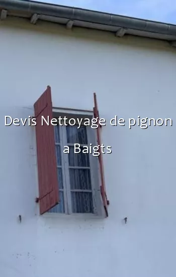 Devis Nettoyage de pignon a Baigts