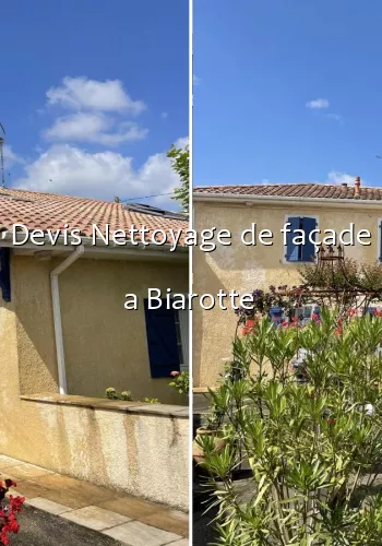 Devis Nettoyage de façade a Biarotte