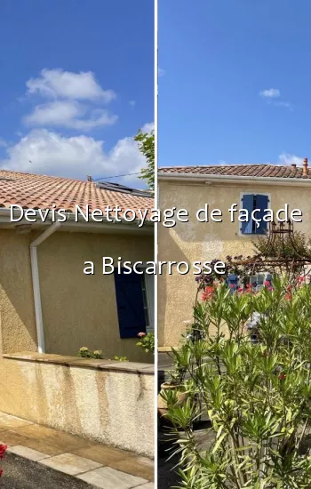 Devis Nettoyage de façade a Biscarrosse