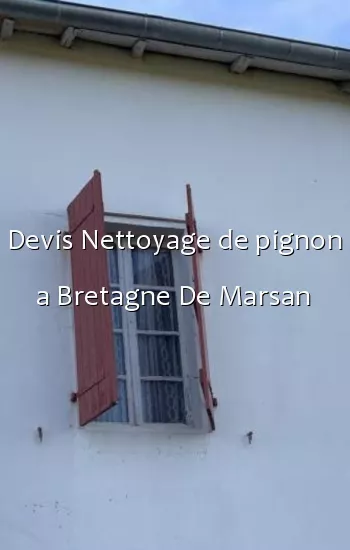 Devis Nettoyage de pignon a Bretagne De Marsan