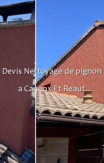 Devis Nettoyage de pignon a Canenx Et Reaut