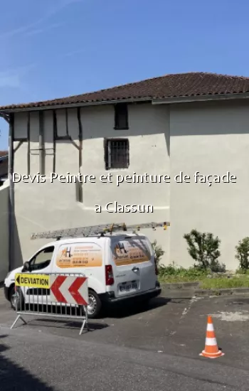 Devis Peintre et peinture de façade a Classun