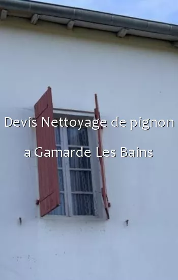 Devis Nettoyage de pignon a Gamarde Les Bains