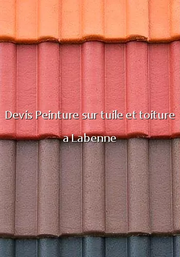 Devis Peinture sur tuile et toiture a Labenne