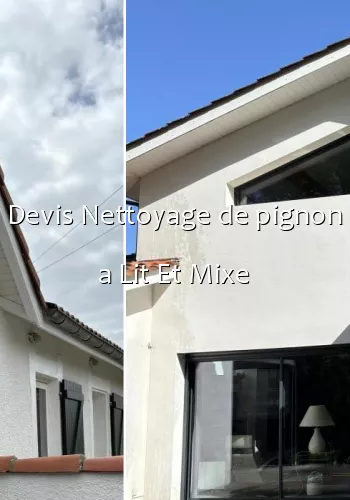 Devis Nettoyage de pignon a Lit Et Mixe