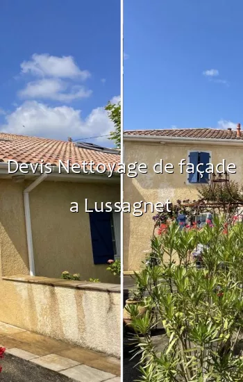 Devis Nettoyage de façade a Lussagnet