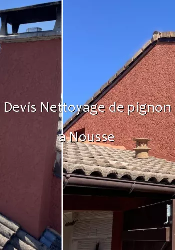 Devis Nettoyage de pignon a Nousse