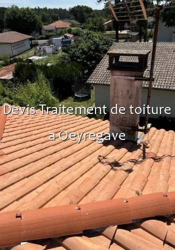 Devis Traitement de toiture a Oeyregave