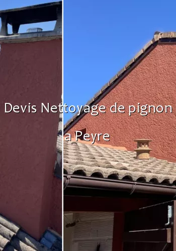 Devis Nettoyage de pignon a Peyre