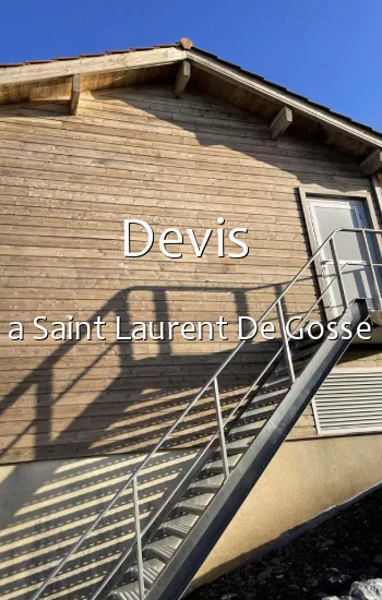 Devis  a Saint Laurent De Gosse