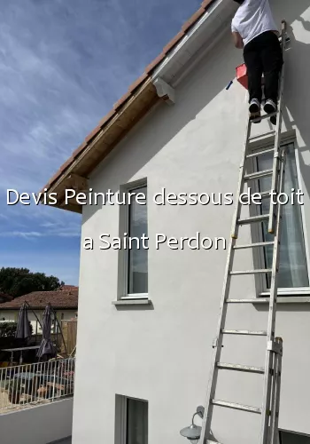 Devis Peinture dessous de toit a Saint Perdon