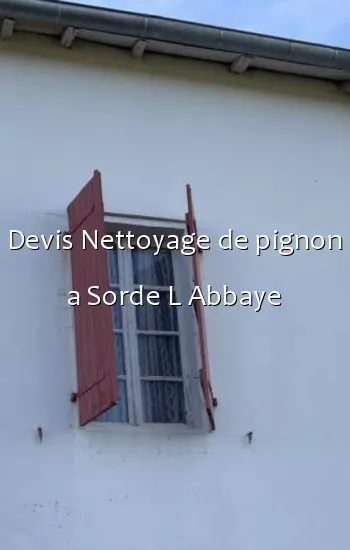 Devis Nettoyage de pignon a Sorde L Abbaye