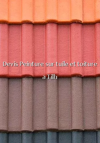 Devis Peinture sur tuile et toiture a Tilh