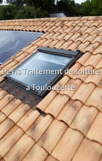 Devis Traitement de toiture a Toulouzette