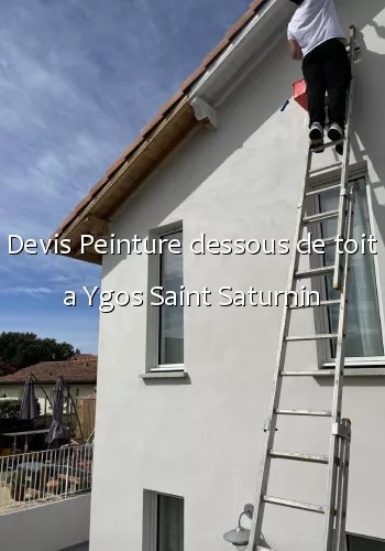 Devis Peinture dessous de toit a Ygos Saint Saturnin